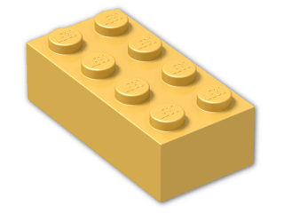 LEGO® Brick: Brick 2 x 4 3001 | Color: Titanium Metallic