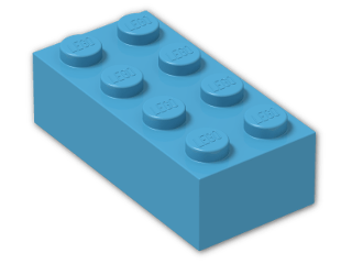 LEGO® Brick: Brick 2 x 4 3001 | Color: Dark Azur