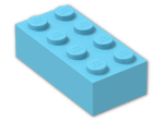 LEGO® Brick: Brick 2 x 4 3001 | Color: Medium Azur