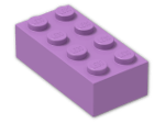 LEGO® Brick: Brick 2 x 4 3001 | Color: Medium Lavender
