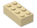 LEGO® Brick: Brick 2 x 4 3001 | Color: Brick Yellow
