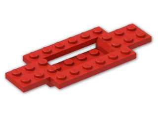 LEGO® Stein: Car Base 10 x 4 x 2/3 with 4 x 2 Centre Well 30029 | Farbe: Bright Red
