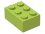 LEGO® Stein: Brick 2 x 3 3002 | Farbe: Bright Yellowish Green