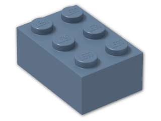 LEGO® Stein: Brick 2 x 3 3002 | Farbe: Sand Blue