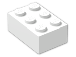 LEGO® Stein: Brick 2 x 3 3002 | Farbe: White