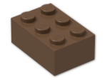LEGO® Stein: Brick 2 x 3 3002 | Farbe: Brown