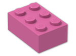 LEGO® Brick: Brick 2 x 3 3002 | Color: Bright Purple
