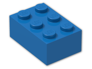 LEGO® Brick: Brick 2 x 3 3002 | Color: Bright Blue