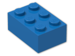 LEGO® Stein: Brick 2 x 3 3002 | Farbe: Bright Blue