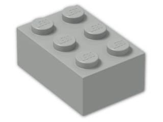 LEGO® Stein: Brick 2 x 3 3002 | Farbe: Grey