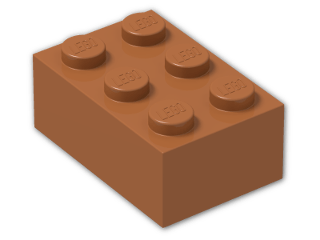 LEGO® Stein: Brick 2 x 3 3002 | Farbe: Dark Orange
