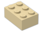 LEGO® Brick: Brick 2 x 3 3002 | Color: Brick Yellow
