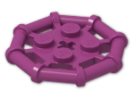 LEGO® Brick: Plate 2 x 2 with Rod Frame Octagonal 30033 | Color: Bright Reddish Violet