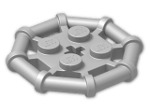 LEGO® Brick: Plate 2 x 2 with Rod Frame Octagonal 30033 | Color: Silver