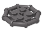 LEGO® Stein: Plate 2 x 2 with Rod Frame Octagonal 30033 | Farbe: Dark Stone Grey