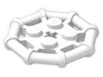 LEGO® Brick: Plate 2 x 2 with Rod Frame Octagonal 30033 | Color: White