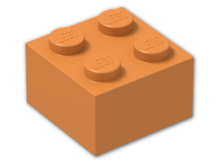 LEGO® Brick: Brick 2 x 2 3003 | Color: Bright Orange
