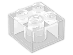 LEGO® Stein: Brick 2 x 2 3003 | Farbe: Transparent Glitter