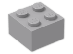 LEGO® Brick: Brick 2 x 2 3003 | Color: Medium Stone Grey