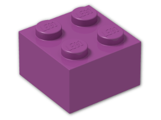 LEGO® Brick: Brick 2 x 2 3003 | Color: Bright Reddish Lilac