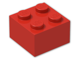 LEGO® Brick: Brick 2 x 2 3003 | Color: Bright Red