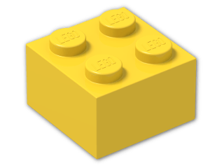 LEGO® Brick: Brick 2 x 2 3003 | Color: Bright Yellow