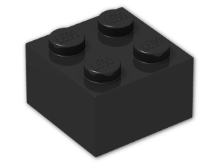 LEGO® Brick: Brick 2 x 2 3003 | Color: Black