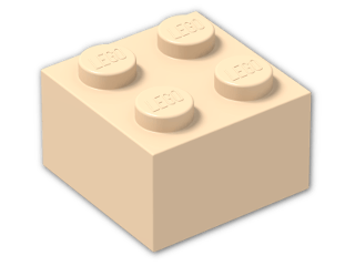 LEGO® Stein: Brick 2 x 2 3003 | Farbe: Light Nougat