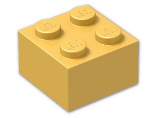 LEGO® Brick: Brick 2 x 2 3003 | Color: Titanium Metallic
