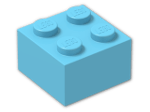 LEGO® Stein: Brick 2 x 2 3003 | Farbe: Medium Azur