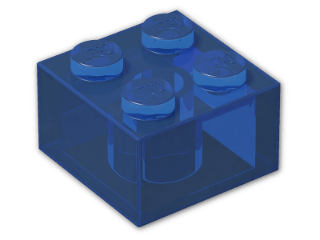 LEGO® Stein: Brick 2 x 2 3003 | Farbe: Transparent Blue