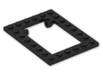 LEGO® Stein: Plate 6 x 8 Trap Door Frame 30041 | Farbe: Black