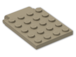 LEGO® Brick: Plate 4 x 5 Trap Door 30042 | Color: Sand Yellow