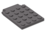 LEGO® Stein: Plate 4 x 5 Trap Door 30042 | Farbe: Dark Stone Grey