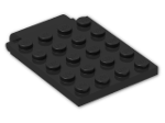 LEGO® Brick: Plate 4 x 5 Trap Door 30042 | Color: Black