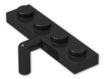 LEGO® Brick: Plate 1 x 4 with Arm 30043 | Color: Black