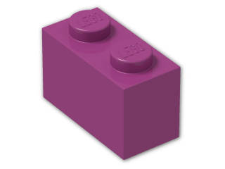 LEGO® Brick: Brick 1 x 2 3004 | Color: Bright Reddish Violet