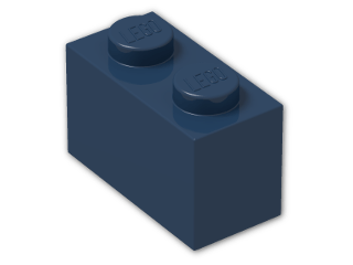 LEGO® Brick: Brick 1 x 2 3004 | Color: Earth Blue
