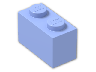 LEGO® Brick: Brick 1 x 2 3004 | Color: Medium Royal Blue