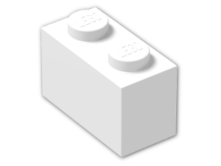 LEGO® Brick: Brick 1 x 2 3004 | Color: White