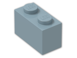 LEGO® Brick: Brick 1 x 2 3004 | Color: Light Royal Blue