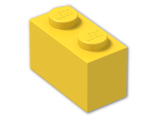 LEGO® Brick: Brick 1 x 2 3004 | Color: Bright Yellow
