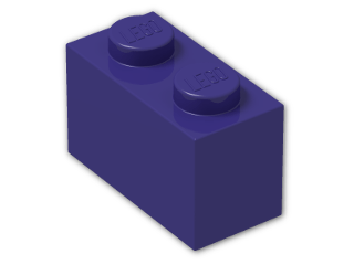 LEGO® Brick: Brick 1 x 2 3004 | Color: Medium Lilac