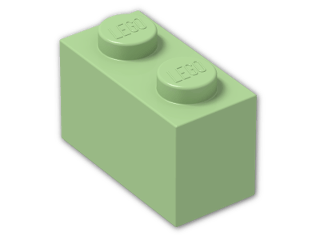 LEGO® Brick: Brick 1 x 2 3004 | Color: Medium Green
