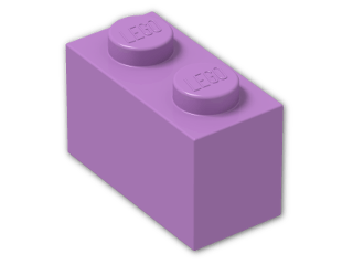 LEGO® Brick: Brick 1 x 2 3004 | Color: Medium Lavender