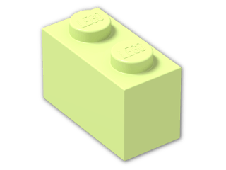 LEGO® Brick: Brick 1 x 2 3004 | Color: Spring Yellowish Green