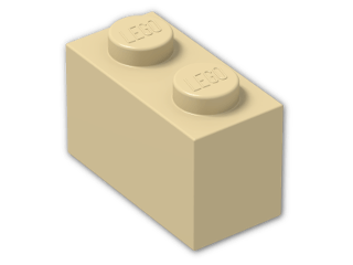 LEGO® Brick: Brick 1 x 2 3004 | Color: Brick Yellow