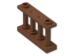 LEGO® Stein: Fence Spindled 1 x 4 x 2 30055 | Farbe: Reddish Brown