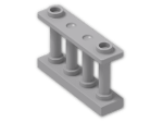 LEGO® Brick: Fence Spindled 1 x 4 x 2 30055 | Color: Medium Stone Grey