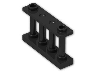 LEGO® Stein: Fence Spindled 1 x 4 x 2 30055 | Farbe: Black